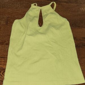 Lime Green Sleeveless Women's Top